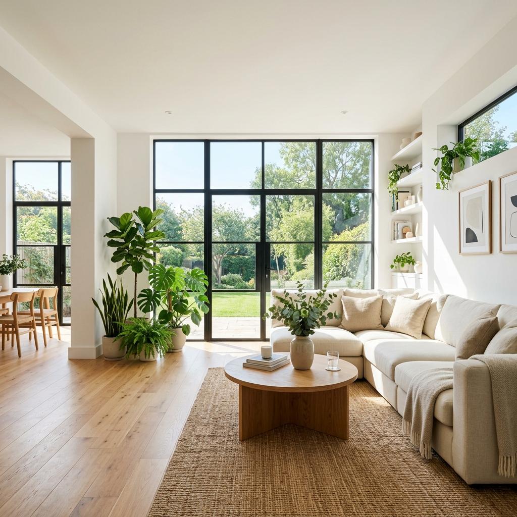 Clean, healthy home interior